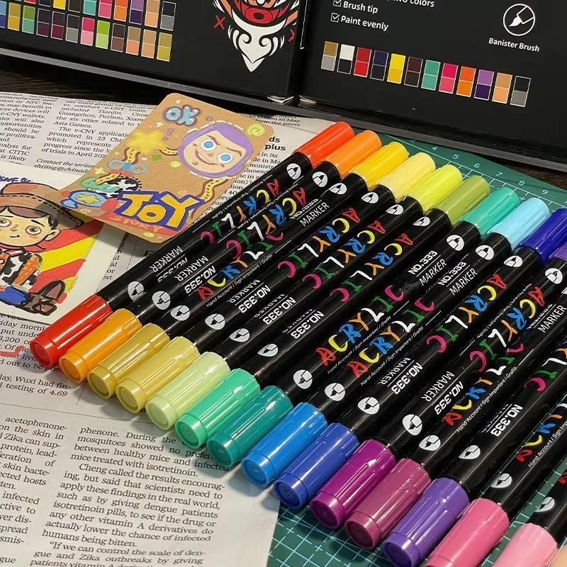Correction Pen Fine - Professional Art Use 48-Color Acrylic Paint