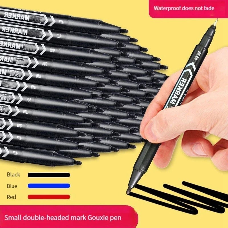 10Pcs/Set Double Sided Permane - Correction Pen Fine recension och pris