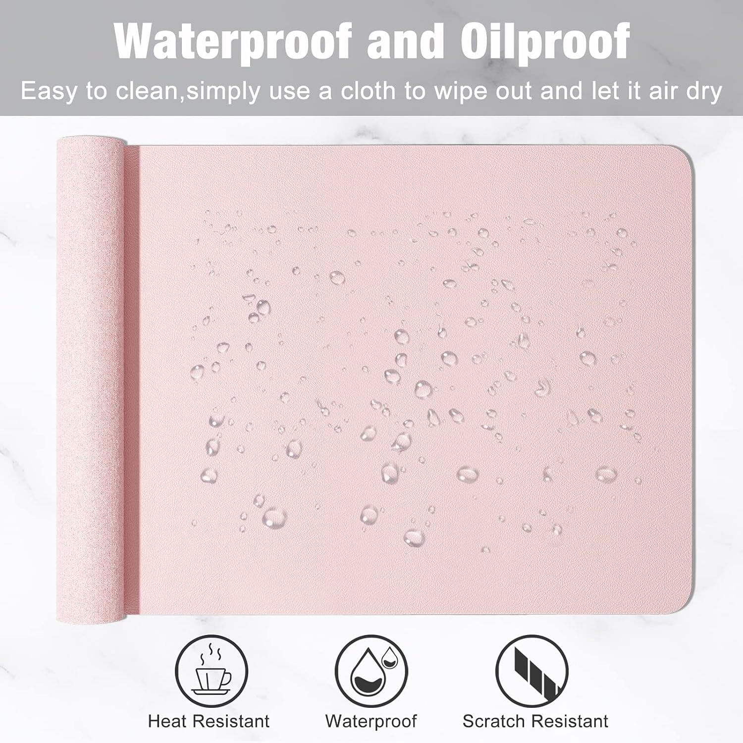 1 Pcs Large Size 60*30mm Offic - Leather Desk Pad recension och pris