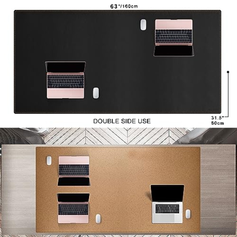 63x31.5 Leather Desk Mat XXL L - Leather Desk Pad recension och pris
