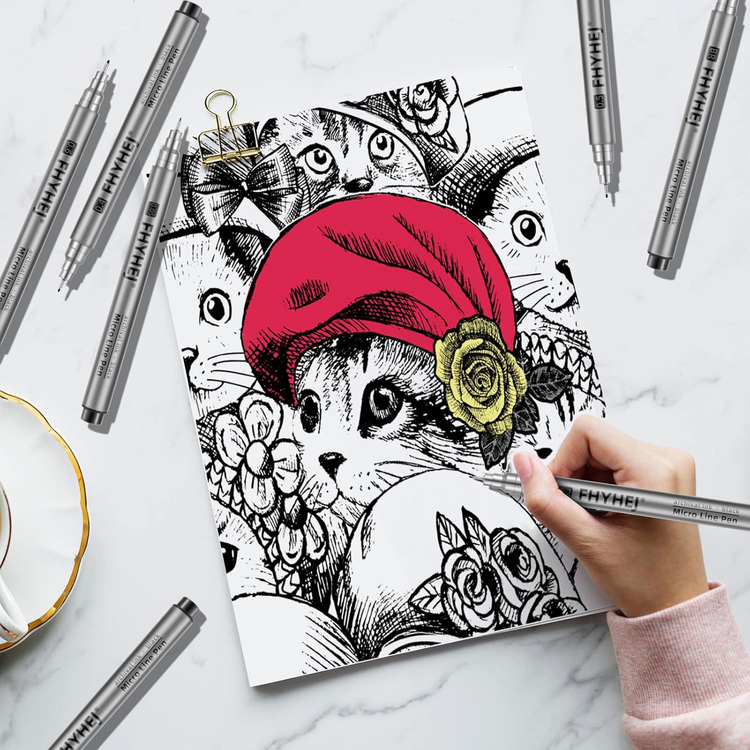 Micro Fineliner Drawing Art Pe - Archive Box Set recension och pris