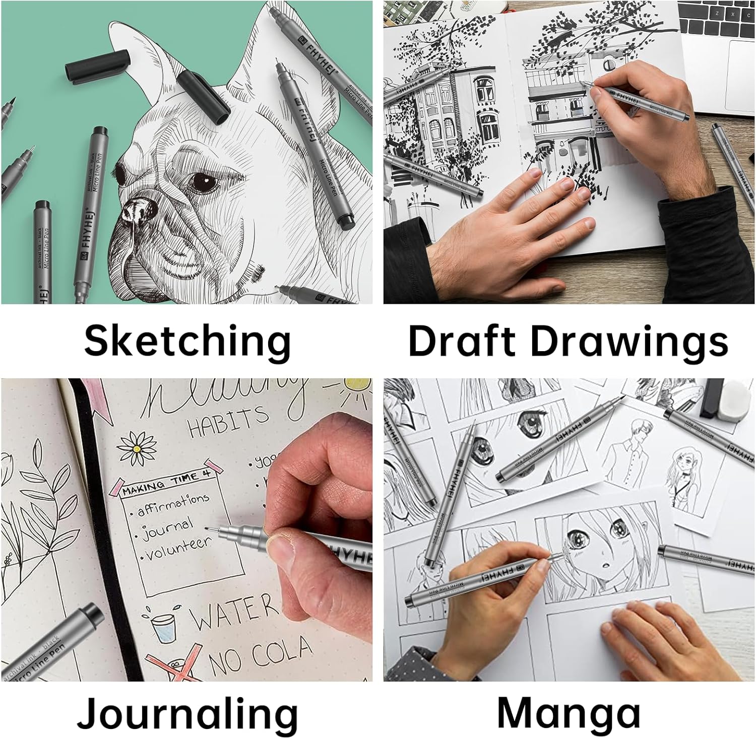 Micro Fineliner Drawing Art Pe - Archive Box Set recension och pris