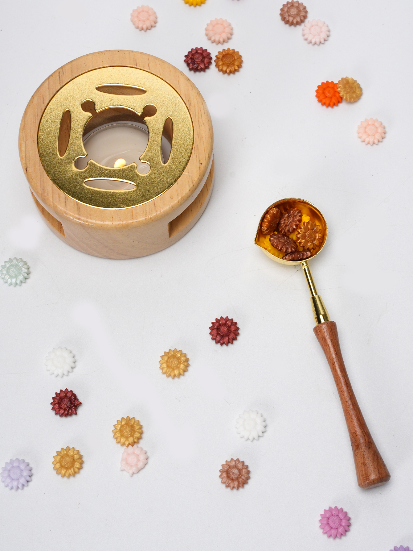 1set Wax Seal Set Wood Wax Mel - Wax Seal Stamp Set recension och pris