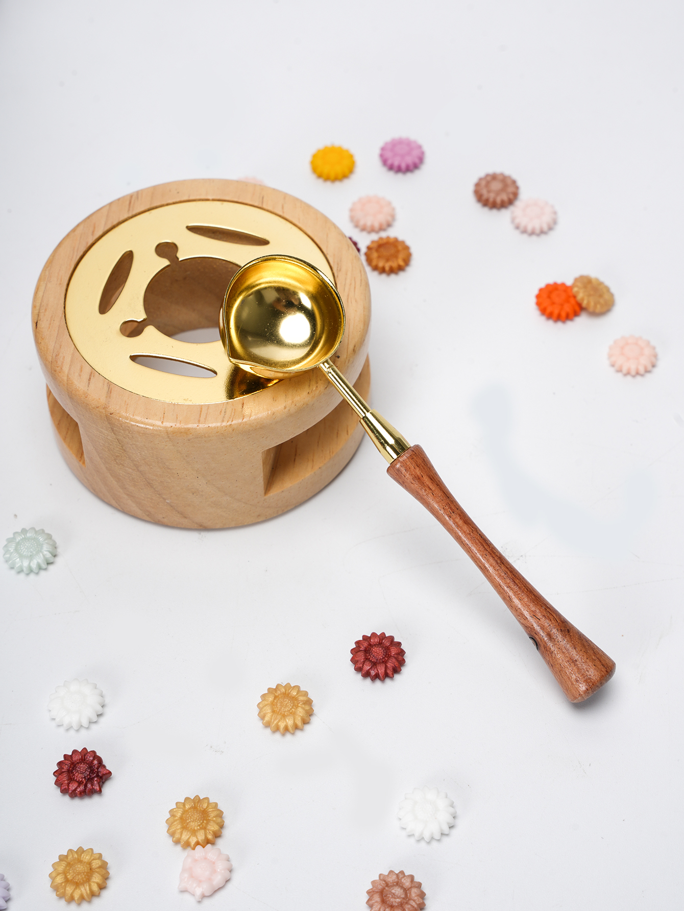 1set Wax Seal Set Wood Wax Mel - Wax Seal Stamp Set recension och pris