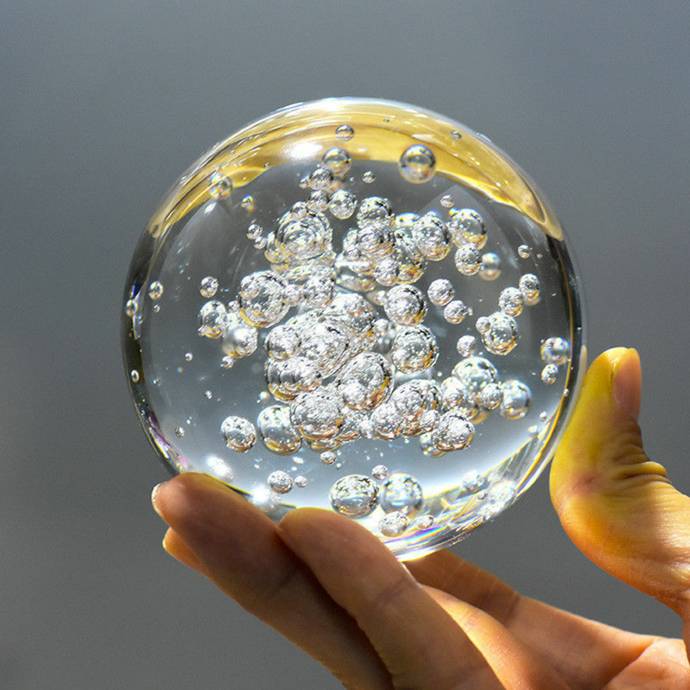 40/60/80MM Clear Bubble Crysta - Paper Weight Crystal recension och pris