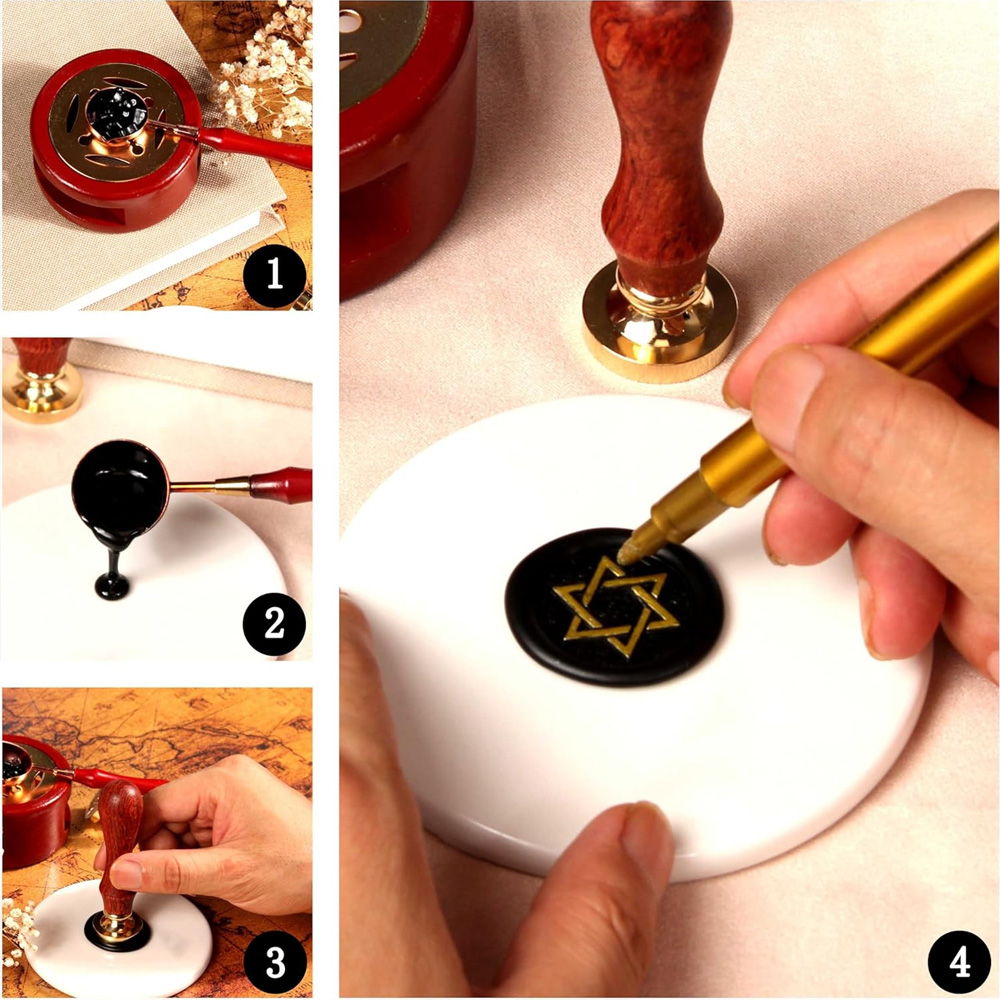 Customized Logo Wax Seal Stamp - Wax Seal Stamp Set recension och pris