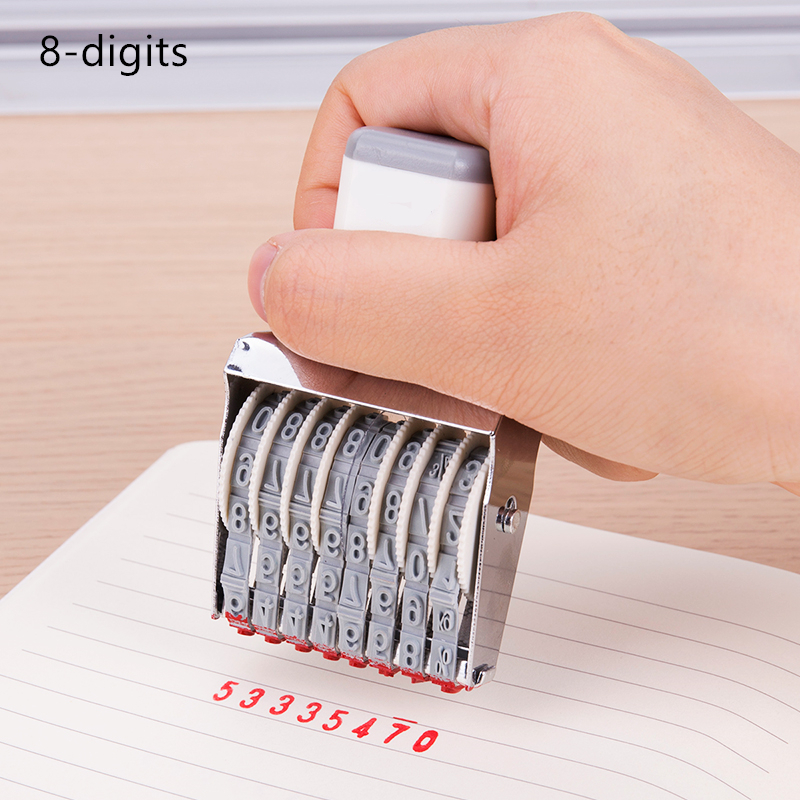 Portable 8/10 Digits Number St - Rubber Date Stamp recension och pris