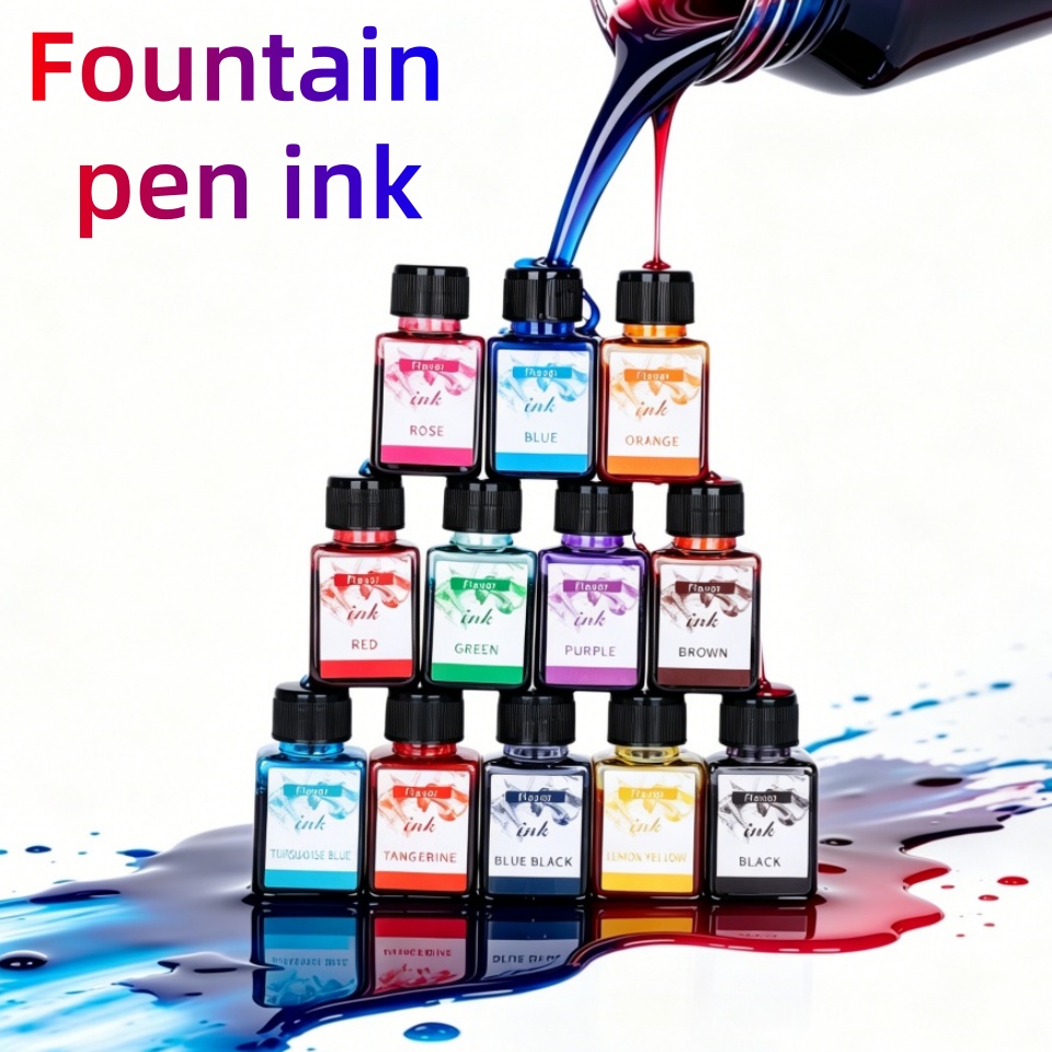 12-colors fountain pen ink, 25 - Fountain Pen Bottled Ink recension och pris