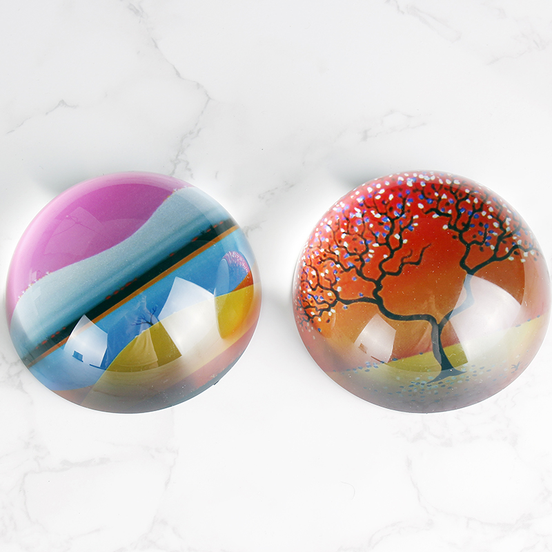 Custom Crystal Hemisphere Glas - Paper Weight Crystal recension och pris