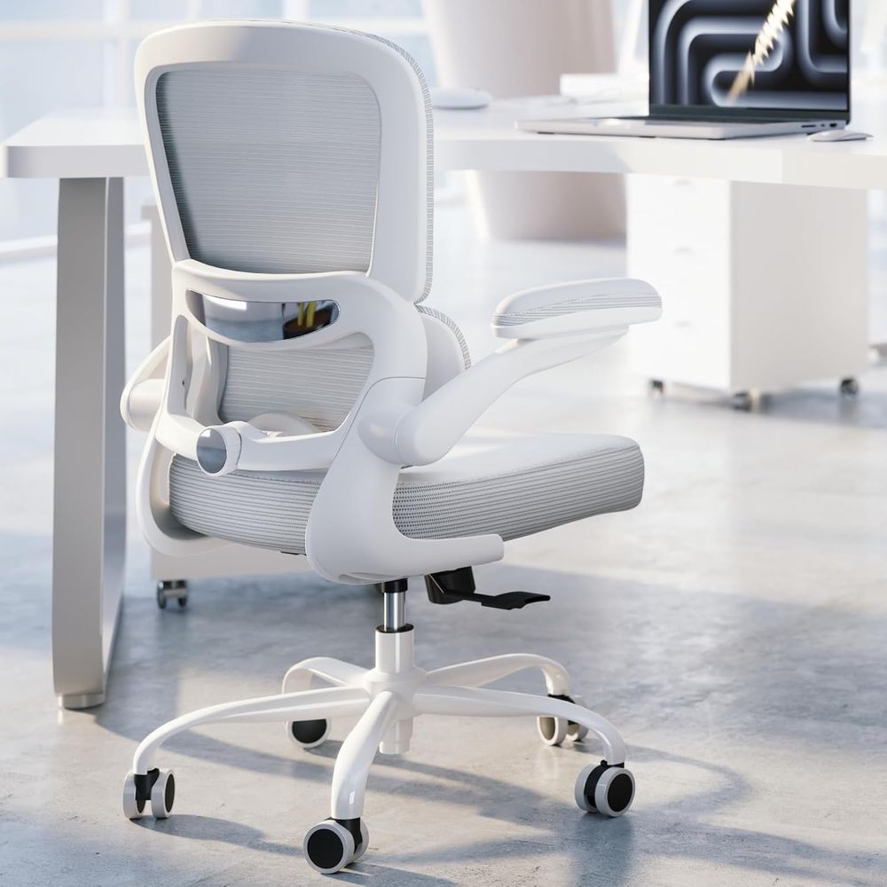 Ergonomic Desk Chair with Adju - Leather Desk Pad recension och pris