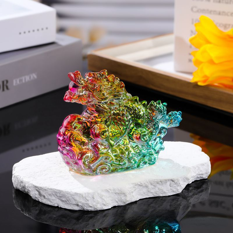 Crystal Dragon Figurine Glass  - Paper Weight Crystal recension och pris