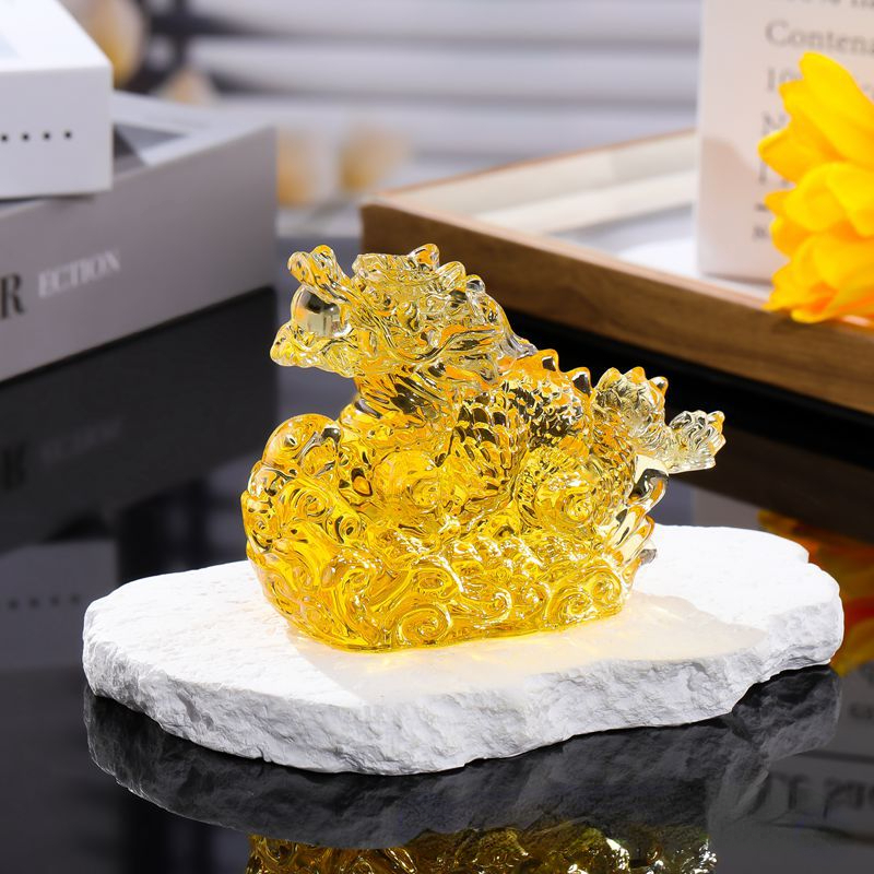 Crystal Dragon Figurine Glass  - Paper Weight Crystal recension och pris