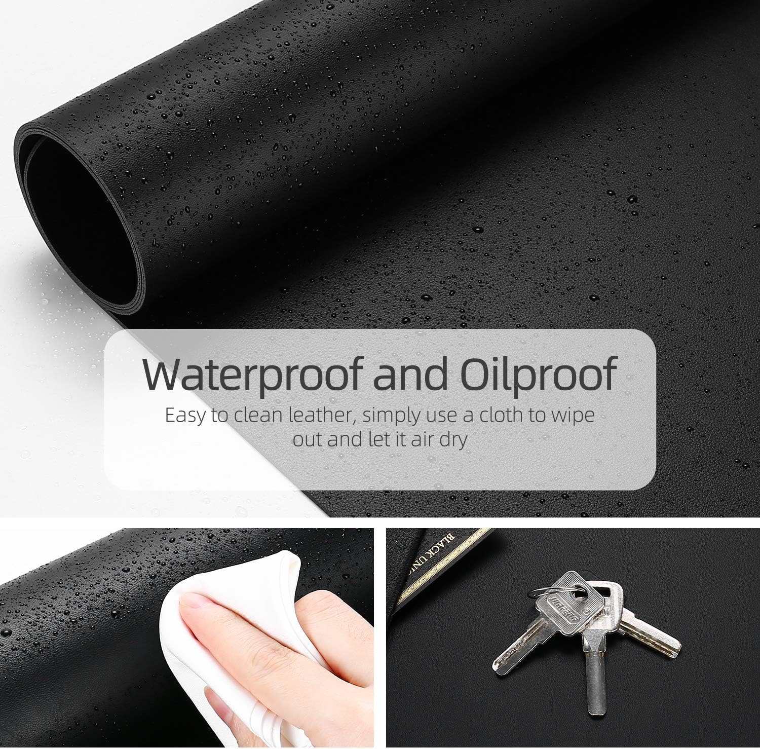 Dual-Sided Desk Pad Protector, - Leather Desk Pad recension och pris