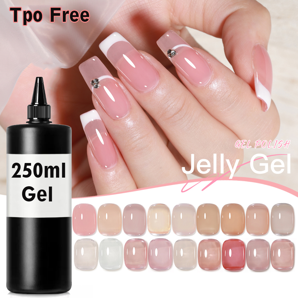 250ml Milky White Jelly Pink G - Gel Refill Pack recension och pris