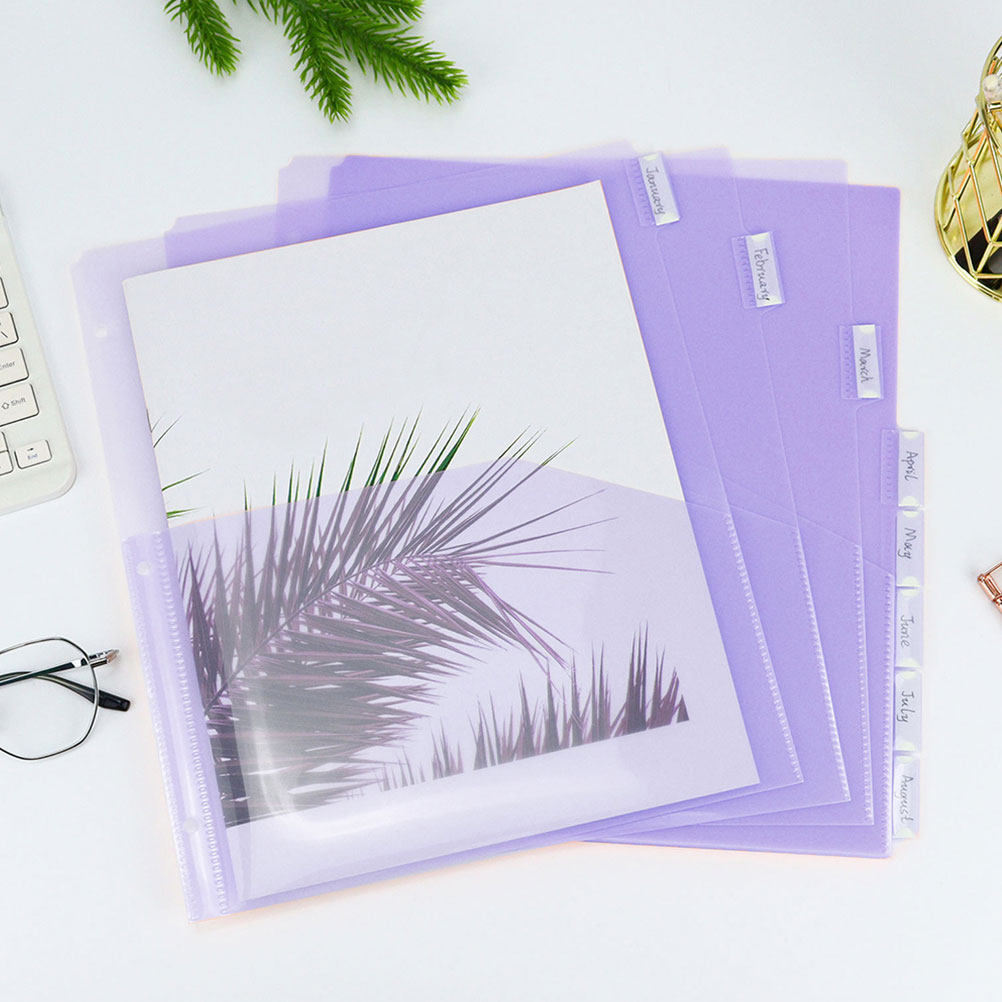 2Sets Binder Dividers Plastic  - Tab Divider A4 recension och pris