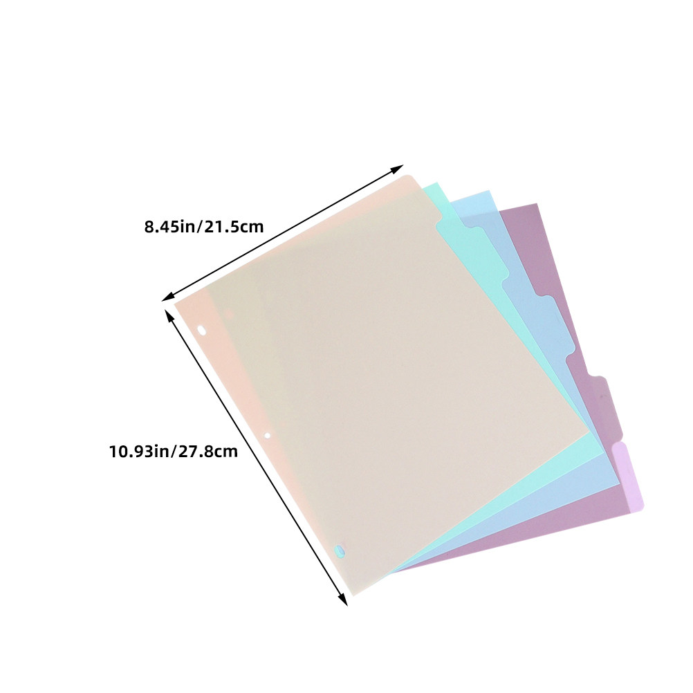 1Set A4 Plastic Binder Divider - Tab Divider A4 recension och pris