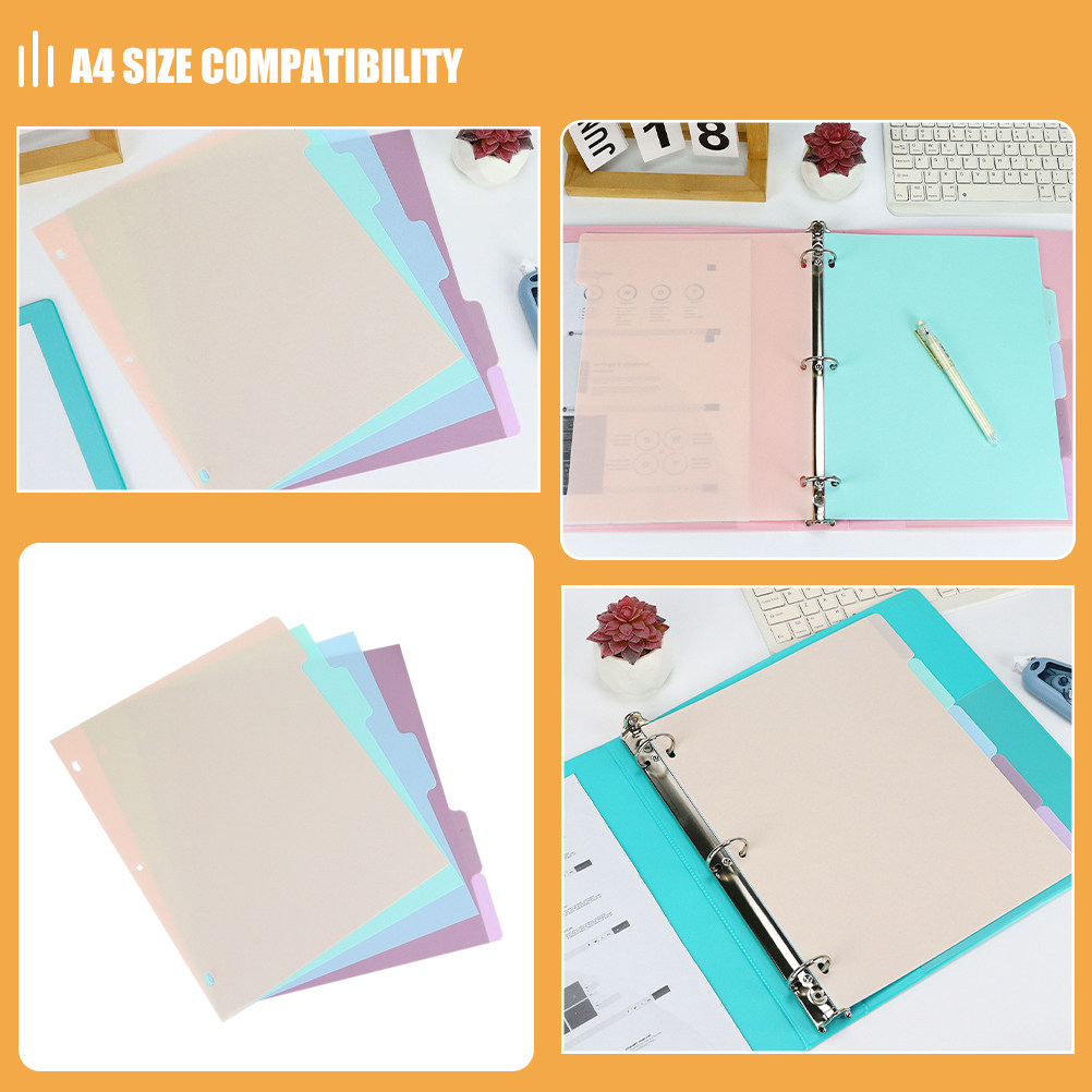 1Set A4 Plastic Binder Divider - Tab Divider A4 recension och pris
