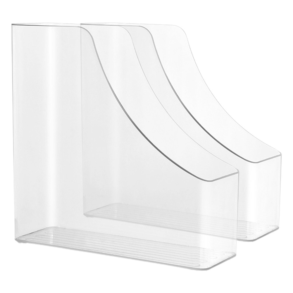 2Pcs Transparent File Organize - Magazine Holder Rack recension och pris
