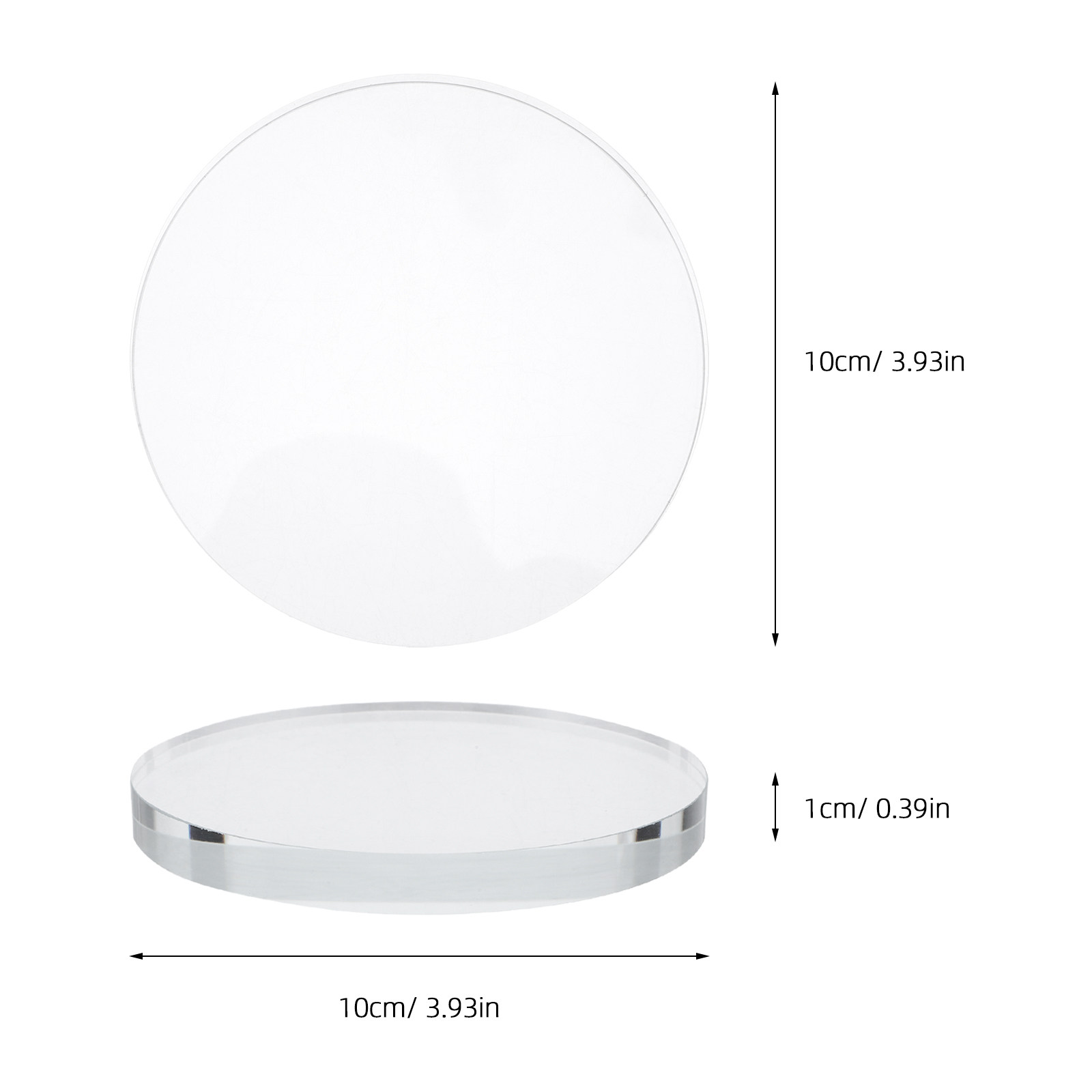Heavy Round Transparent Crysta - Book Weight Glass recension och pris