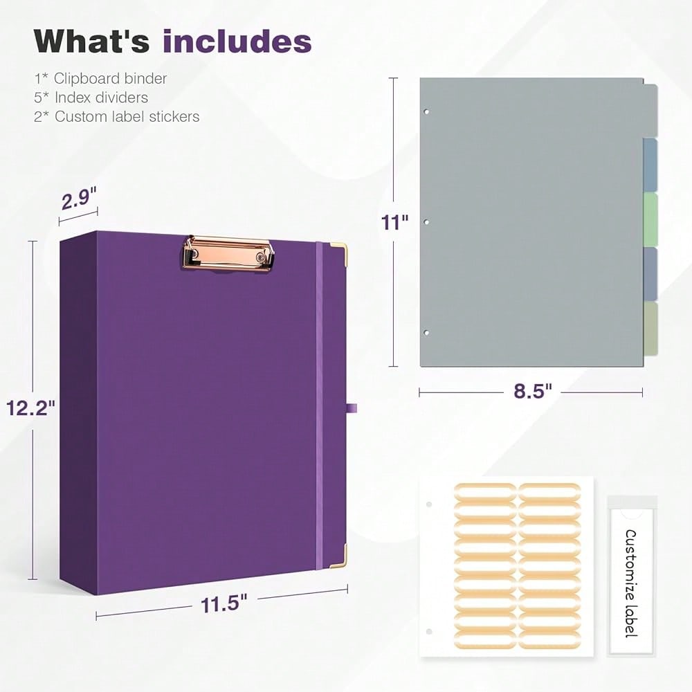 Mini 3 Ring Binder 2 Inch For  - Tab Divider A4 recension och pris