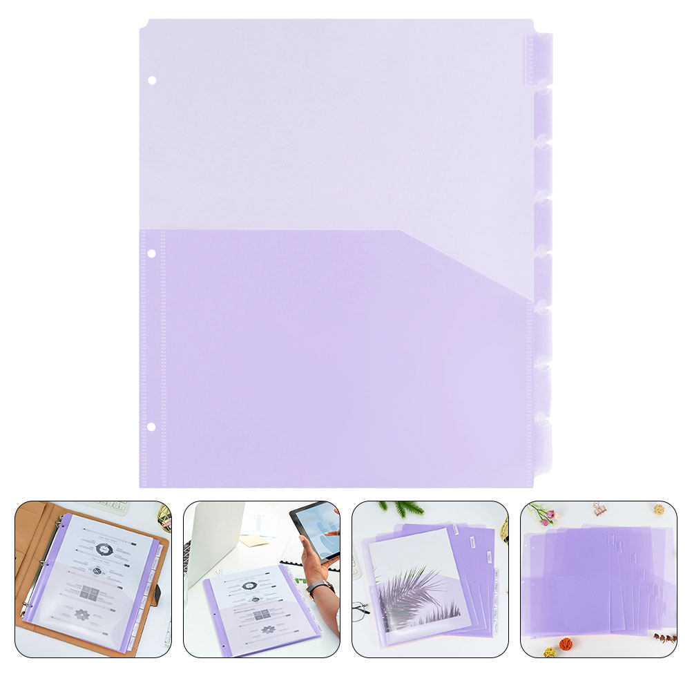 2Sets Binder Pockets Dividers  - Tab Divider A4 recension och pris