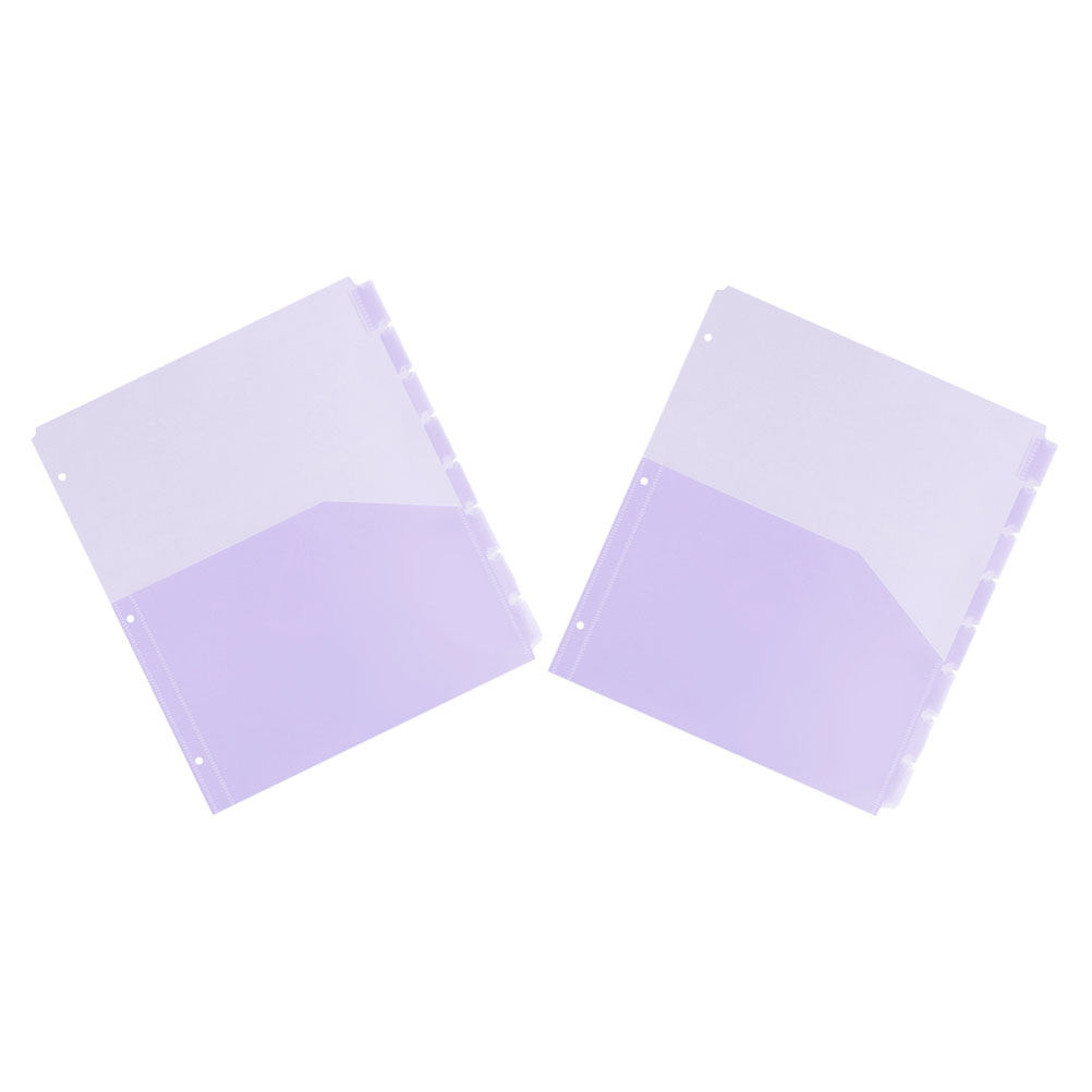 2Sets Binder Pockets Dividers  - Tab Divider A4 recension och pris