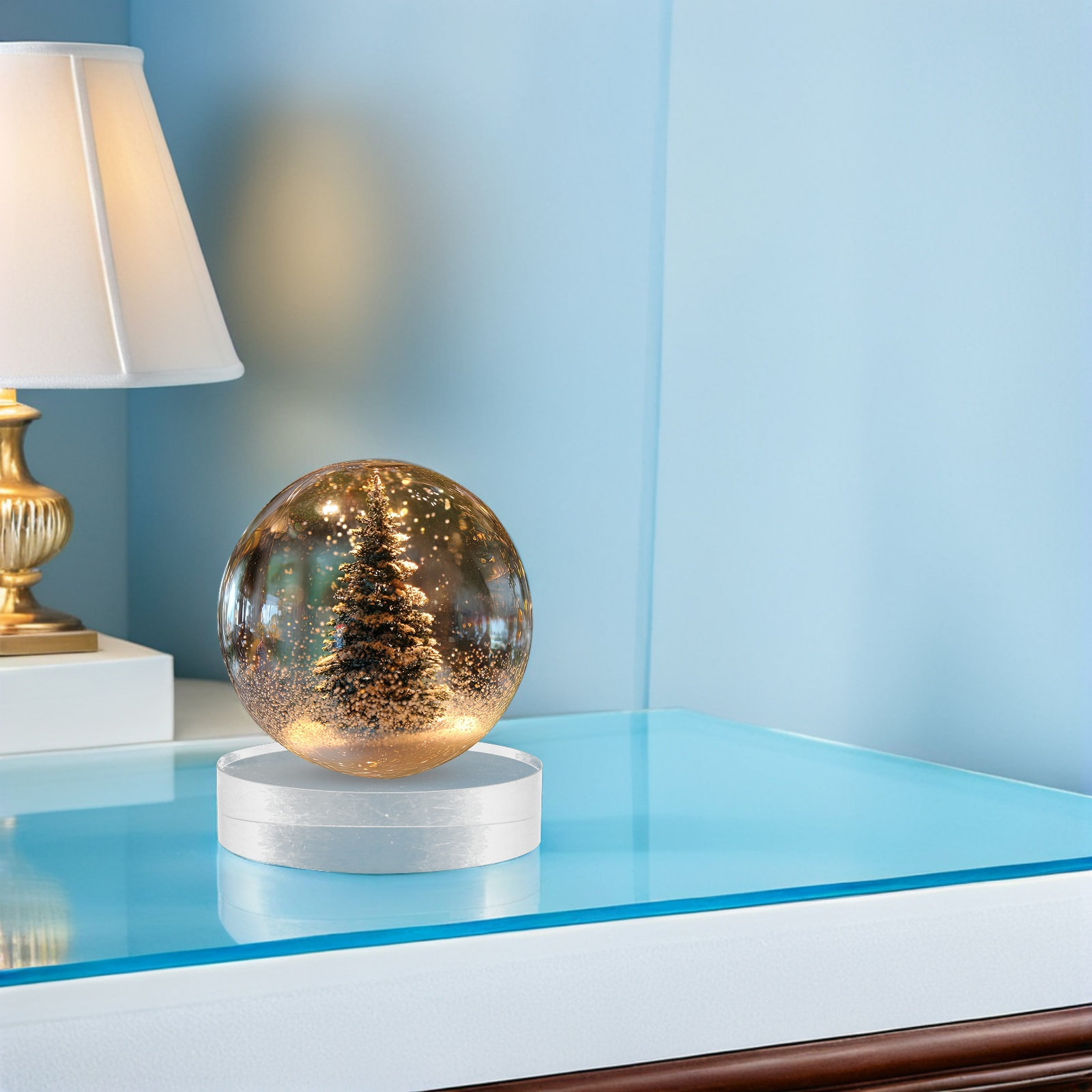 2Pcs Crystal Round Paperweight - Book Weight Glass recension och pris