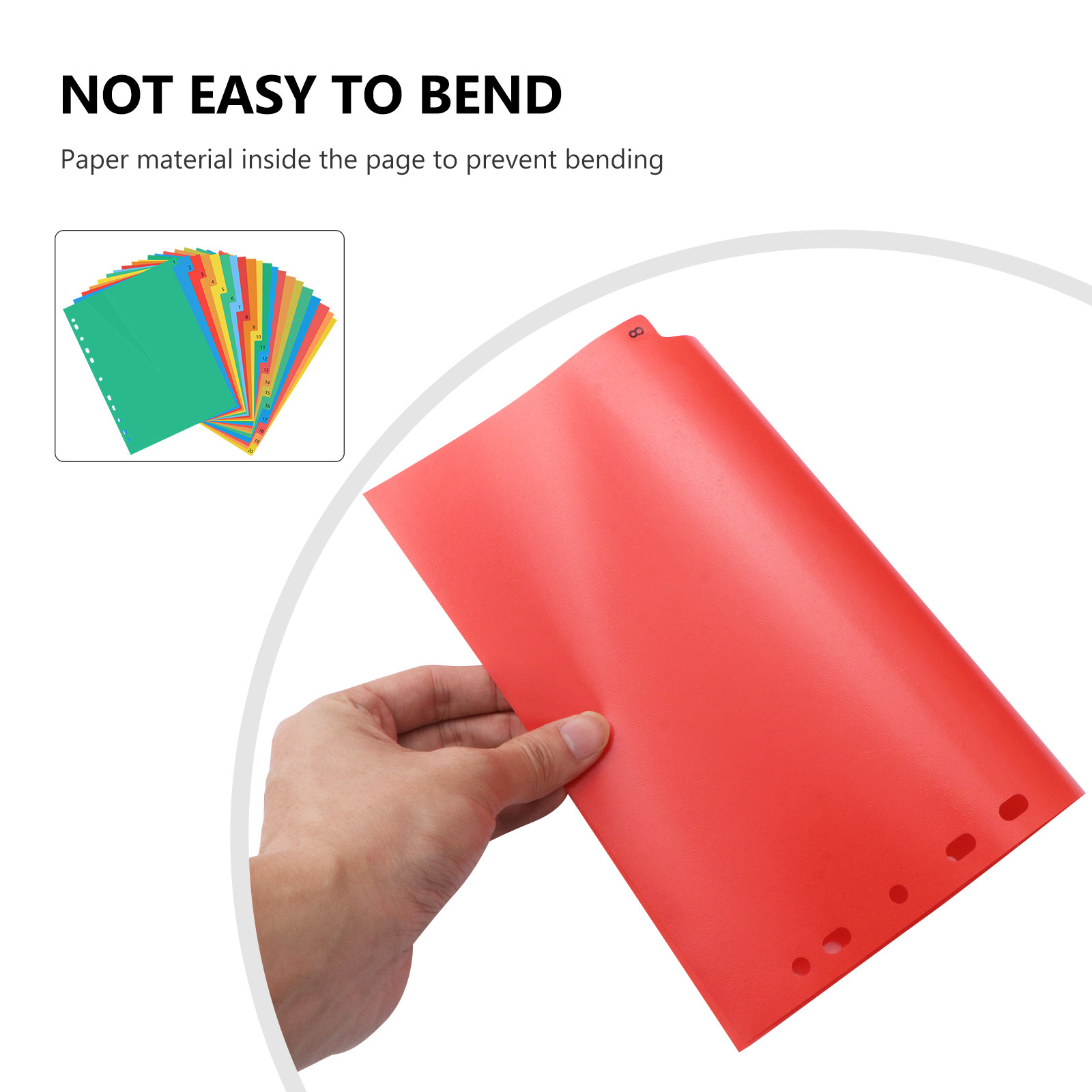 20 Pages A4 Colorful Plastic B - Tab Divider A4 recension och pris