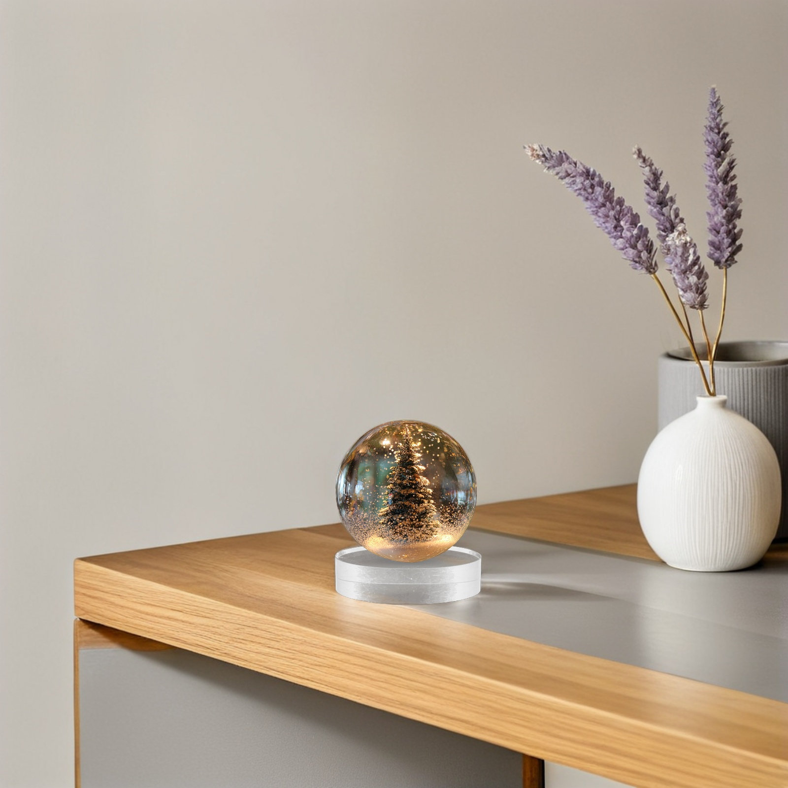 2Pcs Transparent Crystal Round - Paper Weight Crystal recension och pris