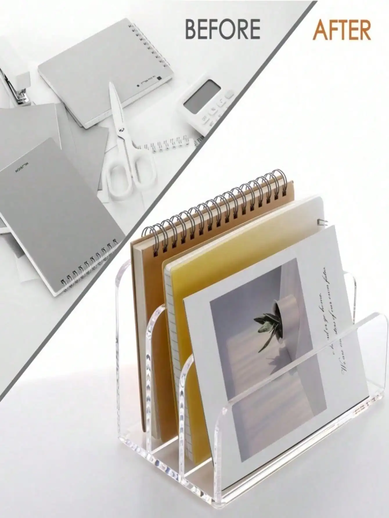 1Pc Acrylic File Folder, Desk  - Magazine Holder Rack recension och pris