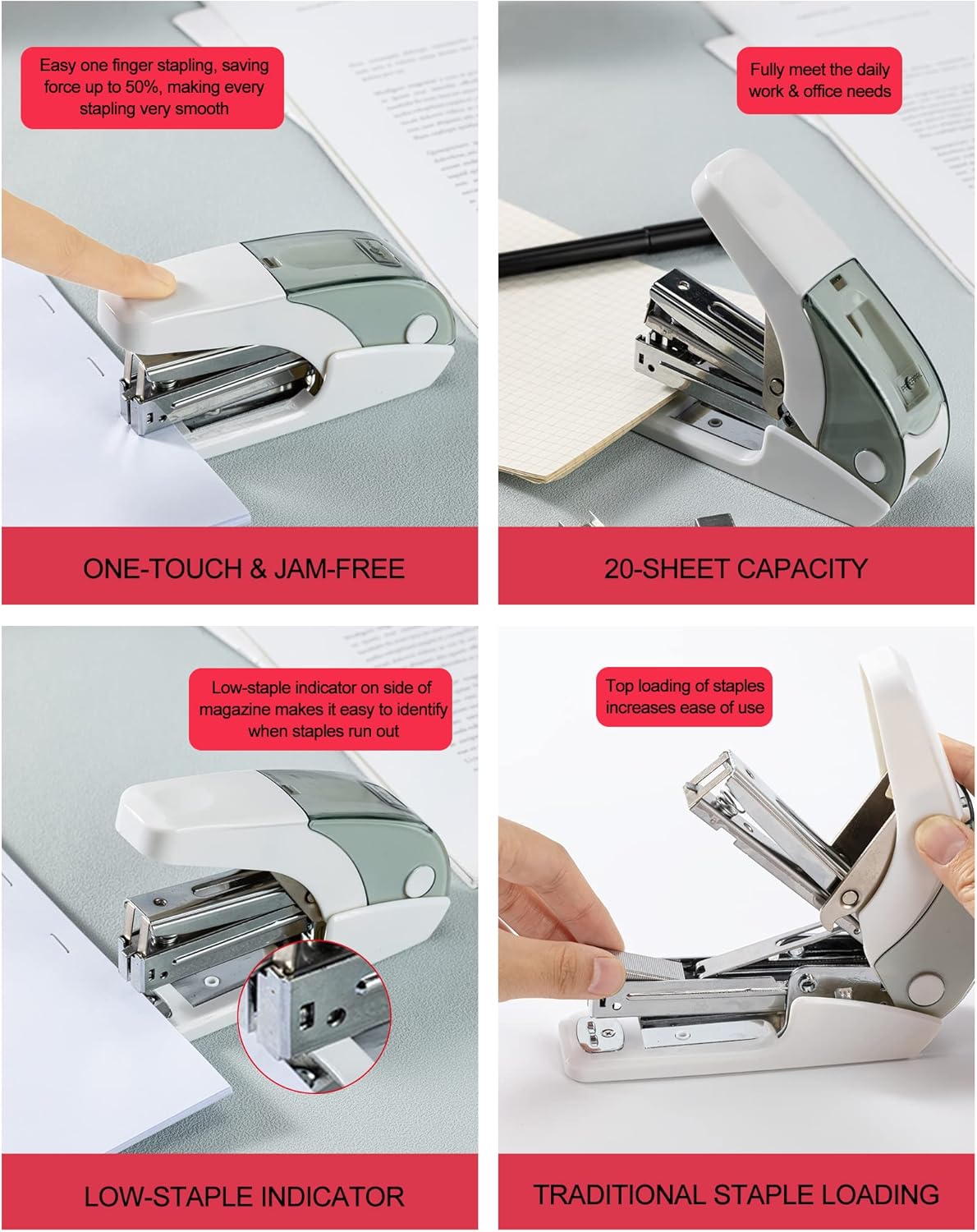 Effortless Standard Stapler Se - Stapler Half Strip recension och pris