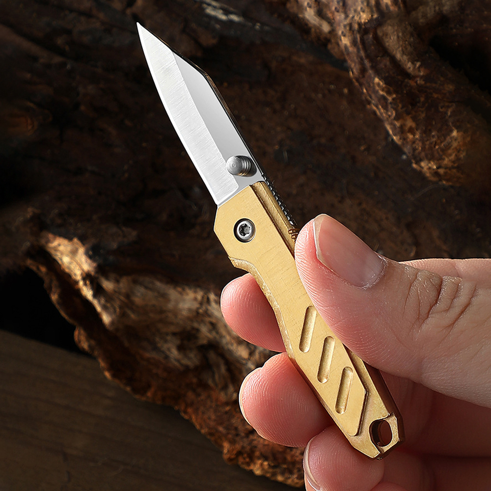 Brass Mini Folding Utility Kni - Letter Opener Brass recension och pris