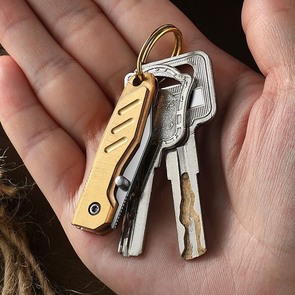 Brass Mini Folding Utility Kni - Letter Opener Brass recension och pris