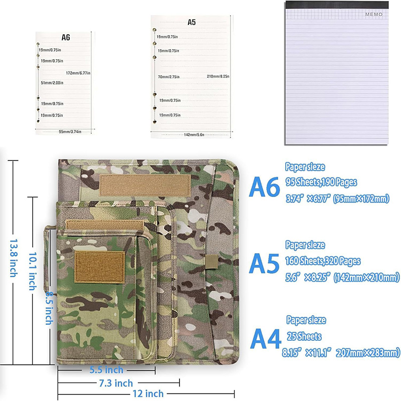 Tactical Outdoor Padfolio Ring - Binder A4 Lever recension och pris