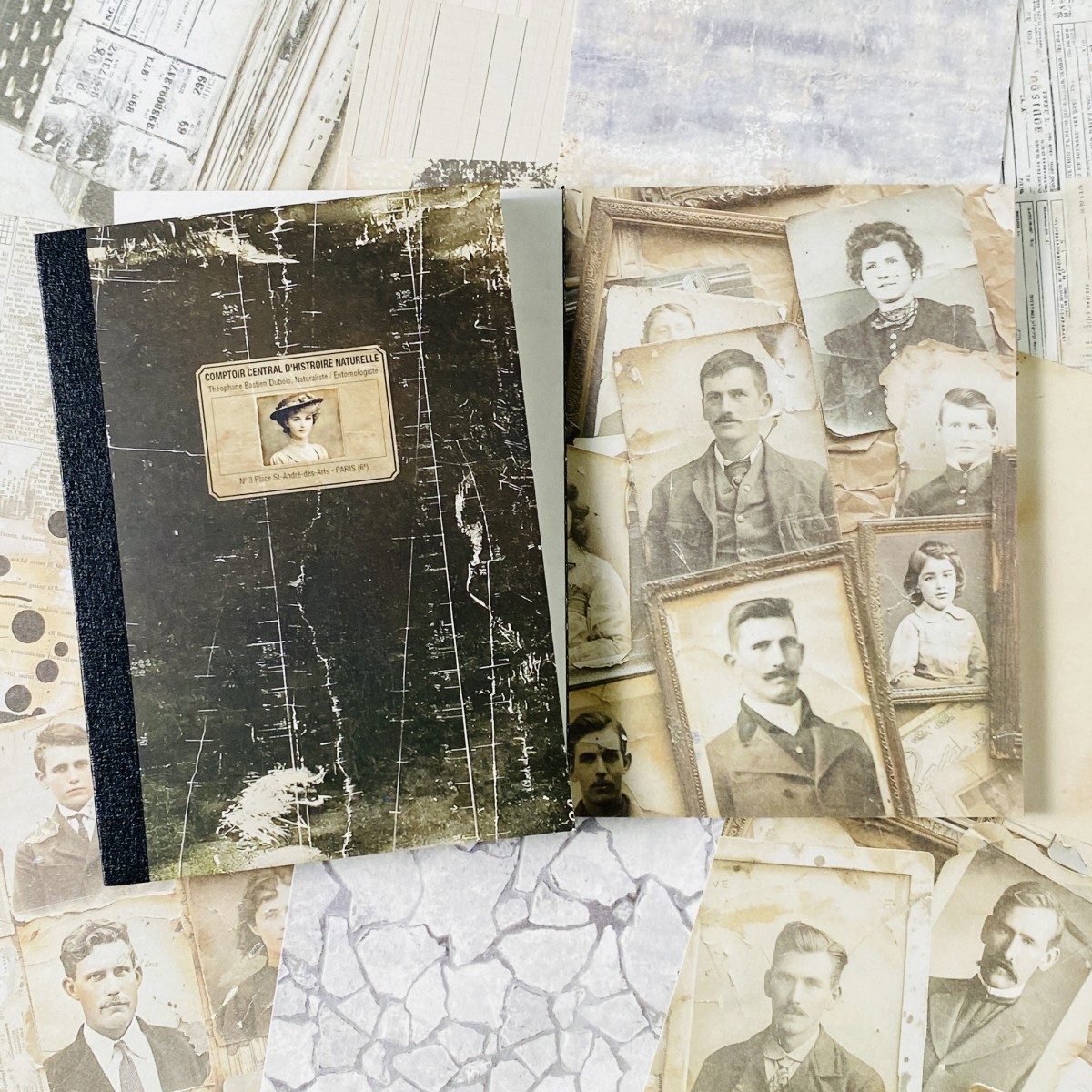 100sheets Vintage Scrapbook Pa - Ink Blotter Paper recension och pris