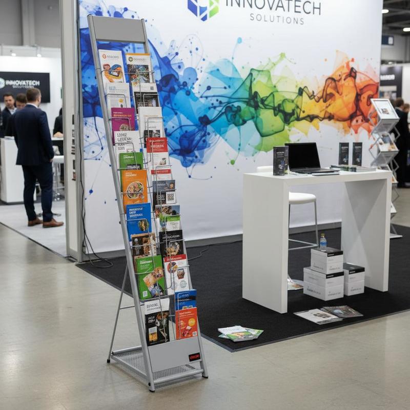 Brochure Display Rack, 10 Pock - Magazine Holder Rack recension och pris