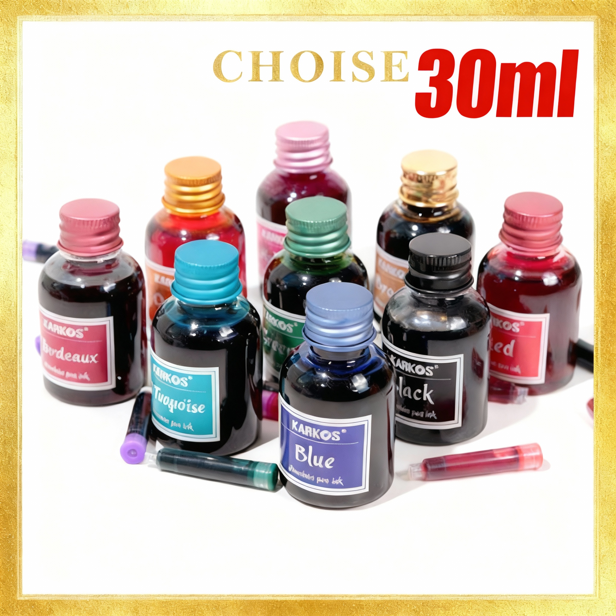 Pure Black Colorful Fountain P - Fountain Pen Bottled Ink recension och pris