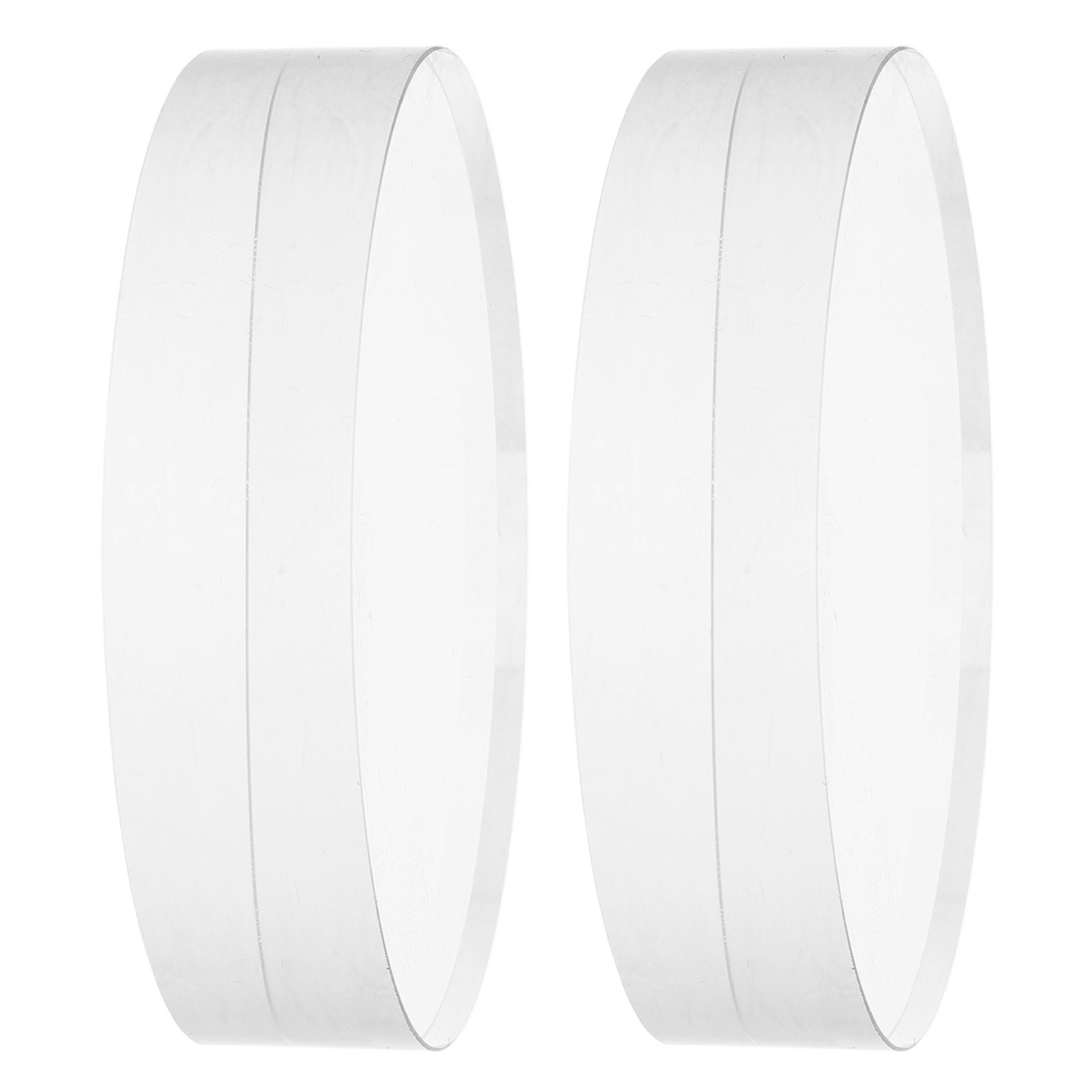 2Pcs Clear Round Crystal Glass - Book Weight Glass recension och pris