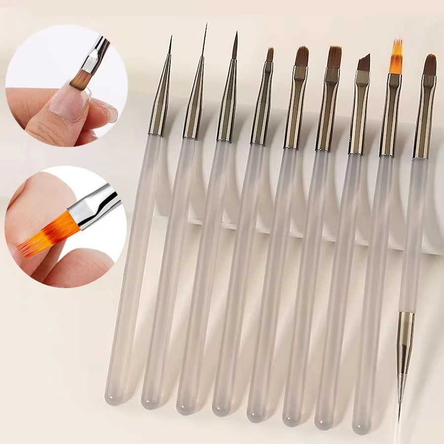LINMANDA 9 Pack Gray Nail Art  - Gel Refill Pack recension och pris