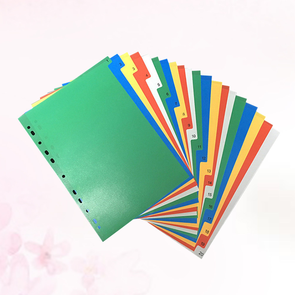 40Pcs A4 Multi-Color Insertabl - Tab Divider A4 recension och pris