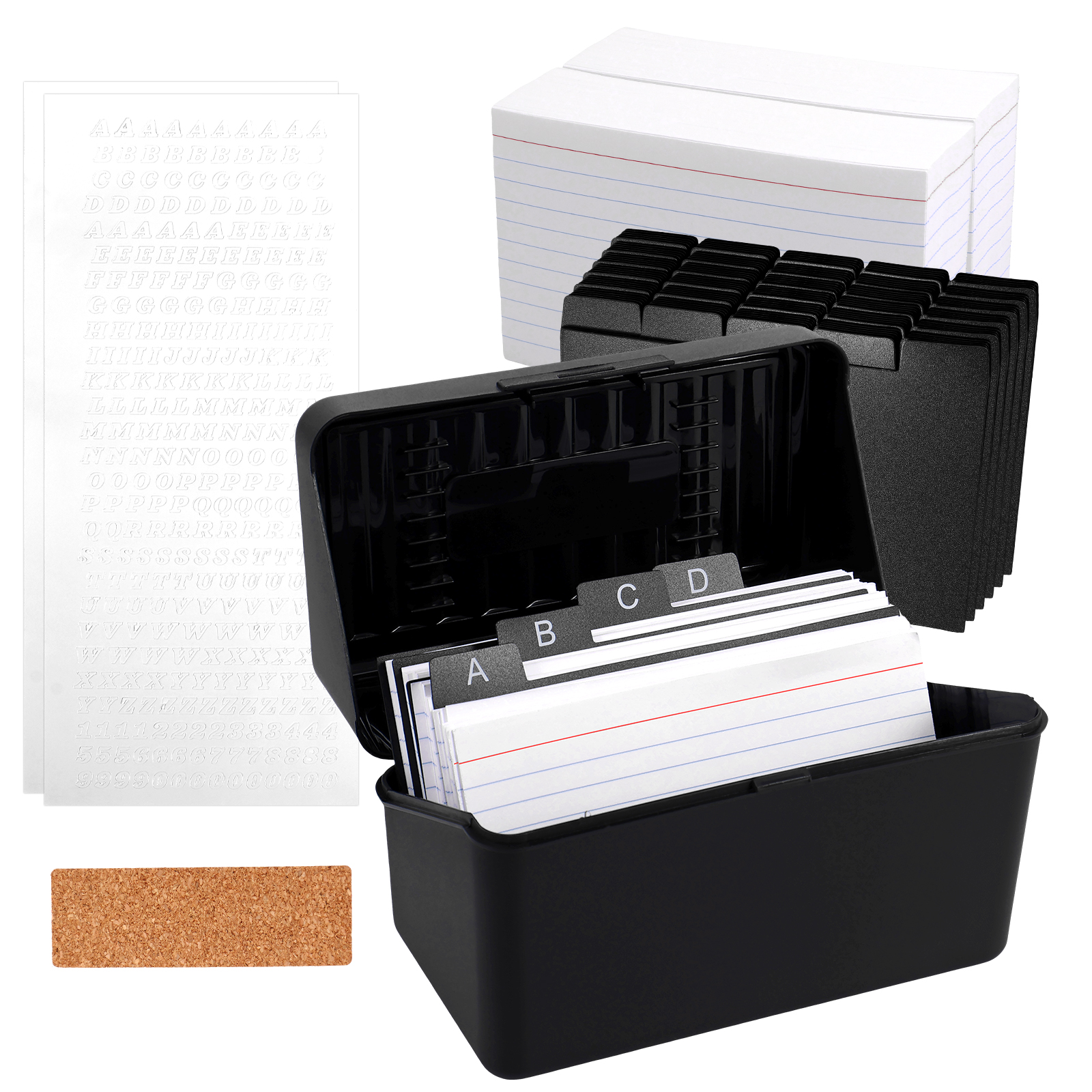 1 Set Index Card Organizer Box - Card Index Box recension och pris